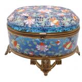 19th C Bohemian Moser Enameled Egyptian Revival