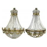 Large & Impressive Pair of Bronze Beaded Balloon