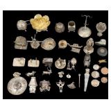 SILVER Collection of Sterling & Silver Objet d