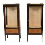 Antique Pair of Louis XV Style Vitrines.
