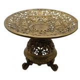 Antique Gilt Bronze Tazza with Ornate Pierced