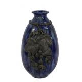 ROGER GUERIN Pewter Mounted Vase.