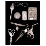 SILVER. Collection of Silver & Gilt Metal Objects.