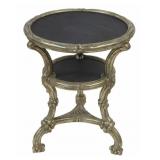 Vintage Carved Giltwood Table with Slate Inserts.