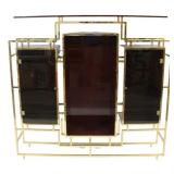 ROMEO REGA Brass Etagere / Display Cabinet.