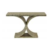 Midcentury Abalone Shell Console Table.