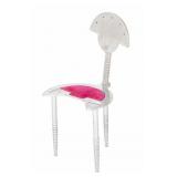 Midcentury Italian Polished Metal Chair Sculpture.