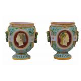 Pair of Thomas Minton Majolica Jardinieres.
