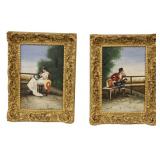 (2) F. MARTELLO Signed Oil Paintings.