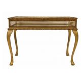 Midcentury Queen Ann Style Giltwood Vitrine or