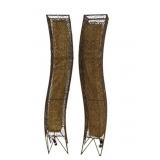 Vintage Pair of Tall Wire Lamps.