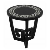 Midcentury Tessalated Table with Greek Key Design.