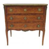 Antique Bronze Mounted Parquetry Inlaid Commode.