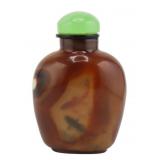 Chinese Reverse Painted Agate Snuff Bottle.