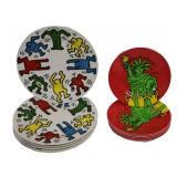 KEITH HARING Collection of Plates.