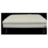 Fendi Suede Cloth Tufted Ottoman.