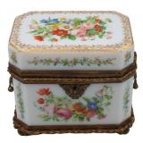 Baccarat Opaline Floral Perfume Casket with (2)