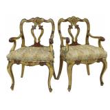 Antique Pair of Italian Paint Decorated