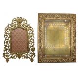 (2) Bronze Frames with Scroll Work Design.
