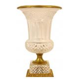 Pr of Baccarat Quality Fine Cut Glass Urns.