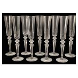 9 Baccarat Mille Nuits Flutissimo Champagne Flutes