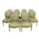 Fine Set Of 10 Vintage Louis XV1 Style Chairs.