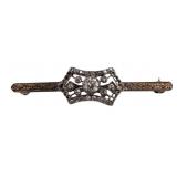 JEWELRY. Antique 14kt Bi-Color Gold and Diamond