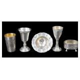JUDAICA. Assorted Sterling and Silver Hollowware