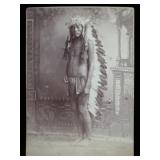 Native American CDV O.S. Goff "Ready To Dance".