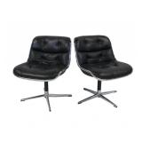 Midcentury Pair of Knoll Pollock Chairs.