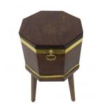 Antique Brass Mounted Mahogany Cellarette.