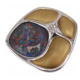 JEWELRY. SECRETT Bi-Color 18kt Gold Opal and
