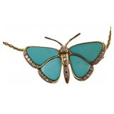 JEWELRY. Luth Bijoux 18kt Gold Turquoise & Diamond