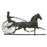 Vintage Weathervane Horse & Sulky.