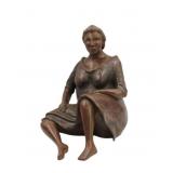 MATAALOV ? Signed Bronze Sculpture Of A Lady.