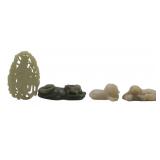 (4) Chinese Jade or Hardstone Figural Carvings.