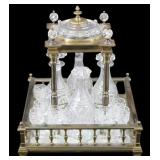 Midcentury Baccarat Open-Air Tantalus Set with
