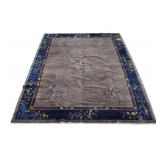 Art Deco And Finely Hand Knotted Chinese Carpet .
