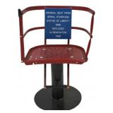 Original Statue of Liberty Iron Chair.