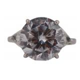 JEWELRY. FAUX Diamond and 10kt Gold TRAVEL Ring.