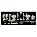 STERLING. Assorted Sterling Hollowware Grouping.