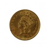 NUMISMATICS. 1874 $1 Liberty Head Gold Coin