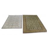 2 Vintage And finely Hand Knotted Carpets