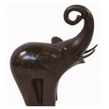 Unsigned Bronze Sculpture of an Elephant.