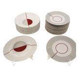 24 Pc. Puiforcat "Initiales" Fine China Service.