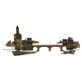 Two Curtis Jere Wall Sculptures Carnival & Bridge