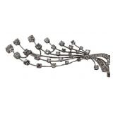 JEWELRY. Platinum and Diamond Floral Bouquet