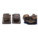 JUDAICA. K. Paston Sterling Silver Tefillin Covers