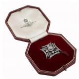 JEWELRY. Silver Topped Gold Diamond Maltese