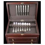STERLING. Buccelati Empire-Impero Flatware Set.